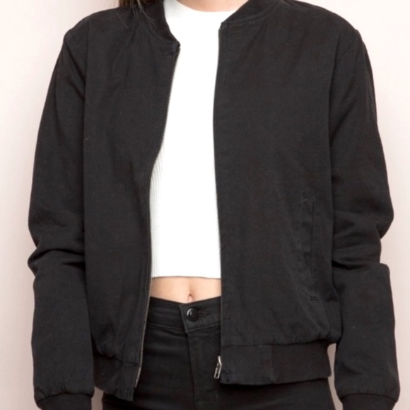 Brandy Melville Kasey Bomber Jacket - Picture 1 of 6
